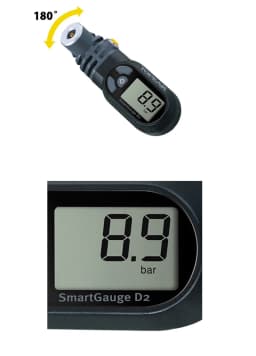 Topeak TSG-02 Bicycle Digital SmartGauge Bike Tire Air Pressure Gauge 250 PSI Electronic LCD Rotating SmartHead