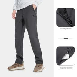 GOLDEN CAMEL Outdoor Pants Men and Women Winter Waterproof Velvet Soft Shell Tactical Pant for Men Sport Hiking Trousers Camping