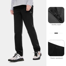 GOLDEN CAMEL Outdoor Pants Men and Women Winter Waterproof Velvet Soft Shell Tactical Pant for Men Sport Hiking Trousers Camping