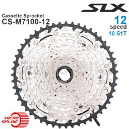 Shimano SLX M7100 12v MTB Cassette Sprocket CS-M7100-12 12-Speed 10-45T, 10-51T Original Parts