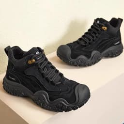 GOLDEN CAMEL Ugly Cute Women's Hiking Shoes Work Boot for Women Thick-soled Non-slip Hiking Boots 2024 Autumn New Ladies Shoes