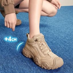 GOLDEN CAMEL Ugly Cute Women's Hiking Shoes Work Boot for Women Thick-soled Non-slip Hiking Boots 2024 Autumn New Ladies Shoes