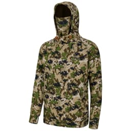 Bassdash Men’s Fishing Fleece Hoodie with Neck Gaiter Water Resistant Performance Hunting Sweatshirt FS18M
