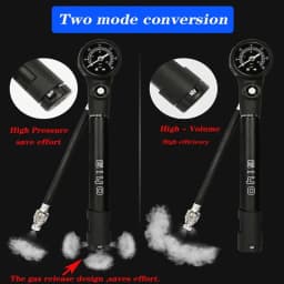 Giyo MTB Shock Pump 300psi Bike Suspension Air Pump with Pressure Gauge Schrader Presta Bike Tyre Inflator Bicycle Fork Pump