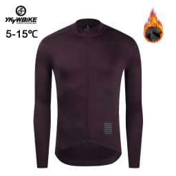 YKYWBIKE Mens Winter Thermal Cycling Jacket MTB Bike Coat Bicycle Clothing Long Sleeve Cycling Jerseys Ciclismo Jackets