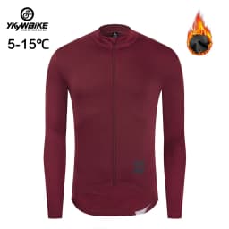 YKYWBIKE Mens Winter Thermal Cycling Jacket MTB Bike Coat Bicycle Clothing Long Sleeve Cycling Jerseys Ciclismo Jackets