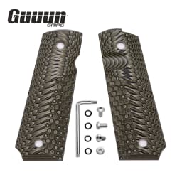Guuun 1911 Grips G10 Full Size Government Commander Grip OPS Eagle wing Texture