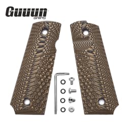 Guuun 1911 Grips G10 Full Size Government Commander Grip OPS Eagle wing Texture