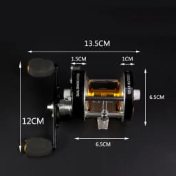 Double Centrifugal Brake 5.2:1 Corrosion-resistant 7+1 Bearings Fishing Reel Spinning Metal Right Left Hand Bait Casting Wheel