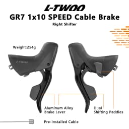 LTWOO GR7 1x10 Speed Cable Brake Mechanical Gravel Bike Groupset Left Right Shifter Rear Derailleur ZRACE Cassette Chain