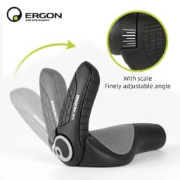 ERGON Mountain Bike Handlebar Grips GP1 GP3 GP5 Bicycle Bar End Mount Clamp Handle Grip Ergonomics Rubber Road Cycling Lock Grip