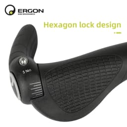 ERGON Mountain Bike Handlebar Grips GP1 GP3 GP5 Bicycle Bar End Mount Clamp Handle Grip Ergonomics Rubber Road Cycling Lock Grip