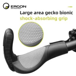 ERGON Mountain Bike Handlebar Grips GP1 GP3 GP5 Bicycle Bar End Mount Clamp Handle Grip Ergonomics Rubber Road Cycling Lock Grip