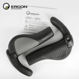 ERGON Mountain Bike Handlebar Grips GP1 GP3 GP5 Bicycle Bar End Mount Clamp Handle Grip Ergonomics Rubber Road Cycling Lock Grip