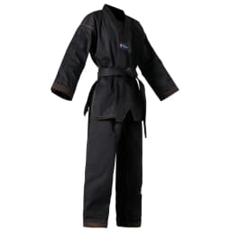 High Quality Taekwondo Uniform Black WT Dobok Tae Kwon Do MMA Martial Arts Karate Suits Embroidered Dragon Pattern