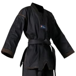 High Quality Taekwondo Uniform Black WT Dobok Tae Kwon Do MMA Martial Arts Karate Suits Embroidered Dragon Pattern