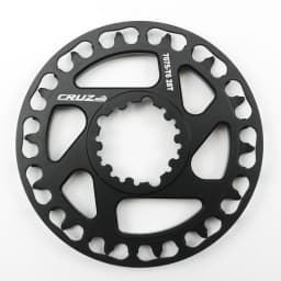 CRUZbike Mountain Bike Road Bicycle MTB Chainring 25/28/30/32/34/36/38/40/42/44TChainwheel Disc Protector and Tooth Integrated