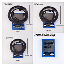 ZRACE Asymmetric Road Chainring 110BCD 4-Bolt, 105 FC-R7000 / ULTEGRA FC-R8000 / DURA-ACE FC-R9100, 50-34T 52-36T 53-39T