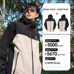 GOLDEN CAMEL Outdoor Hiking Jackets Women Windbreakers Waterproof Single Jacket for Men 2023 Autumn New Coats for Travel Camping