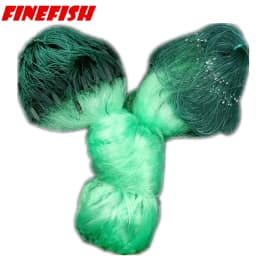 Finefish 100m Hunting Fishing Net 3 Layers Monofilament Fish Network With Float Outdoor Catch Fish Gillnet Trap Fishing Gear
