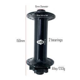 TAOZIK 135 150 15 mm 32 /36 Thru Hub Aluminum Disc Brake Sealed Bearings Fat Bike Front Hub