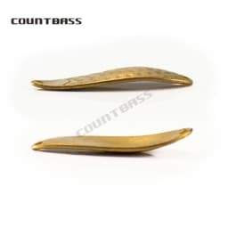 COUNTBASS 50pcs Brass Salmon Fishing Spoon Blanks 6g 7/32oz Hammered, Blank Fishing Lures for Bass Pike Trout
