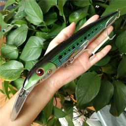 NOEBY 3pcs 13cm 32g 225mm 86g Floating 7-9m 185mm 60g 5-6m Metal Tongue Trolling Fishing Goods Minnow Lures Fishing Bait NBL9904