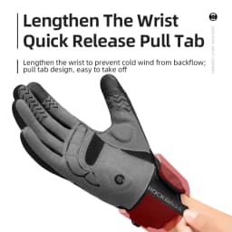 ROCKBROS Heated Winter Glove Cycling Gloves USB Electric Rechargeable Ski Gloves Touchscreen Motorcycle Riding Hiking Snow Glove