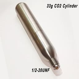 Stainless Steel Recyclable 33g Co2 Cartridge for Rescues Life Vest Airbag Vest Power Aquariums Beauty Injections Food Processing