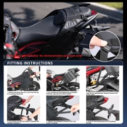 Rhinowalk Motorcycle Side Bag With Base Waterproof 6L/8L/10L/15L Motor Rear Seat Bag Rack Motocross Storage Backpack
