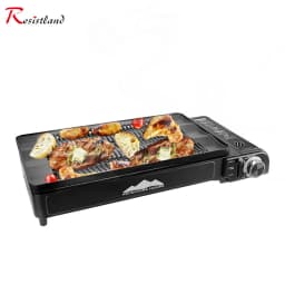 Camping Multi Gas Grill Portable BBQ Stove Grill Folding Charcoal Outdoor Stainless Steel Grill Cooking Picnic Barbecue Tools