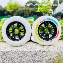 High Elastic 85A Inline Speed Skates Wheel for Indoor Track Race Good Rebound Good Grip Capacity Speed PU Tires 90mm 100mm 110mm