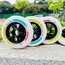 High Elastic 85A Inline Speed Skates Wheel for Indoor Track Race Good Rebound Good Grip Capacity Speed PU Tires 90mm 100mm 110mm