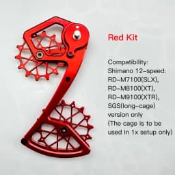 Mtb Rear Derailleur Cage Pulley Wheels for Shimano 12 Speed Derailleur Oversized Bearing For SLX XT XTR M7100 M8100 M9100 SGS