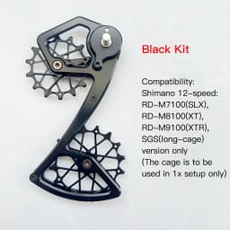 Mtb Rear Derailleur Cage Pulley Wheels for Shimano 12 Speed Derailleur Oversized Bearing For SLX XT XTR M7100 M8100 M9100 SGS