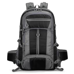 50L Nylon Backpack Camping Bag Outdoor Sport Hiking Trekking Climbing Travel Shoulder Reflective Shoes Luggage Outdoor Men Bag