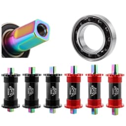 Ceramic Bearing Bicycle Bottom Bracket 68x103/107/110/113/119/122mm Square Titanium Axle Road Mountain Bike Central Axis BB Sets