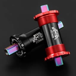 Ceramic Bearing Bicycle Bottom Bracket 68x103/107/110/113/119/122mm Square Titanium Axle Road Mountain Bike Central Axis BB Sets