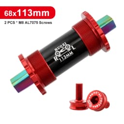 Ceramic Bearing Bicycle Bottom Bracket 68x103/107/110/113/119/122mm Square Titanium Axle Road Mountain Bike Central Axis BB Sets
