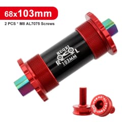 Ceramic Bearing Bicycle Bottom Bracket 68x103/107/110/113/119/122mm Square Titanium Axle Road Mountain Bike Central Axis BB Sets