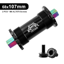 Ceramic Bearing Bicycle Bottom Bracket 68x103/107/110/113/119/122mm Square Titanium Axle Road Mountain Bike Central Axis BB Sets