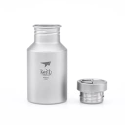 Keith Ti3030 Titanium Sports Water Bottle Ultralight Leakproof Outdoor Camping Hiking Bicycle Kettle Carry Ring 400ml 14.5 fl oz