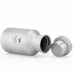 Keith Ti3030 Titanium Sports Water Bottle Ultralight Leakproof Outdoor Camping Hiking Bicycle Kettle Carry Ring 400ml 14.5 fl oz