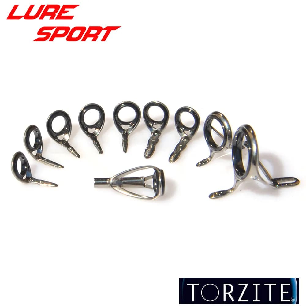 FUJI Titannium Frame10pc Set TORZITE Ring TLRVTG10 TKBTG TKTTG TKGTT SIC Ring TLRVSG10 TKTSG TKBSG TKGST Rod Building Component