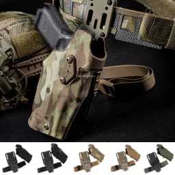 Tactical Pistol Holster for G17 Gen4 G19 with X300 X300U Light Quick Release Drop Leg Holsters Right Hand Airsoft Gun Carry