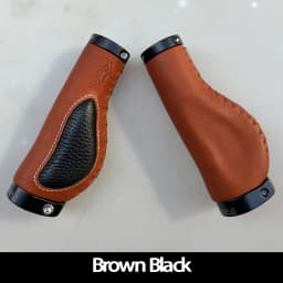 Propalm 1900LEO Mountain Road Bicycles Grips Retro Cowhide Genuine Leather Handlebars Grips Cover Bicycle Accessories