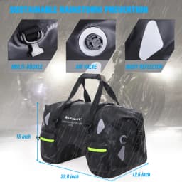 Motorcycle Waterproof Tail Bag 70L Travel Outdoor Dry Luggage Roll Pack Bag Motorbike Luggage Backpack Motorcycle Seat Bag