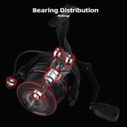 MIFINE KUDO Spinning Reel 10kg Max Drag Shallow/Deep Metal Spool 4.7:1 6+1BB Slow Pitch Reel Saltwater Wheel Fishing Accessories