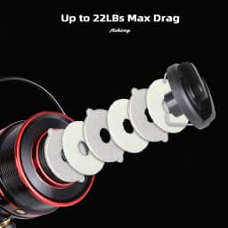 MIFINE KUDO Spinning Reel 10kg Max Drag Shallow/Deep Metal Spool 4.7:1 6+1BB Slow Pitch Reel Saltwater Wheel Fishing Accessories