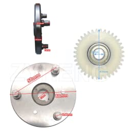 E Bike Motor Gear Clutch Kit 36T 47.3x13.5mm Planetary Gear with 88mm Clutch Set for Bafang Electric 500W Motor